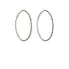 Area Women's Oversized Hoop Earrings - Silver