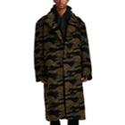 Buscemi Men's Oversized Camouflage Sherpa Coat