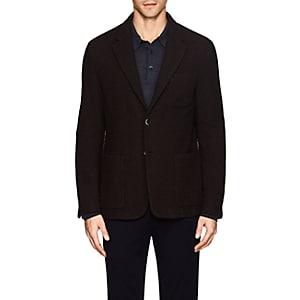 Barena Venezia Men's Wool-blend Jacquard Two-button Jacket-gray