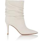 Gianvito Rossi Women's Cecile Leather Slouchy Ankle Boots-offwhite