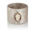 Julie Wolfe Women's Cameo Cigar Ring-gold