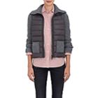 Moncler Women's Down-quilted & Wool-cashmere Sweater-medium Grey