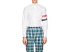 Thom Browne Men's Striped-sleeve Cotton Oxford Button-down Shirt