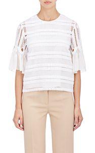 Chlo Macrame Blouse-colorless