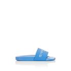 Givenchy Men's Logo Rubber Slide Sandals - Blue