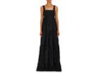 Co Women's Embroidered Lace-appliqu Cotton Gown