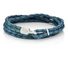 Miansai Men's Trice Double-wrap Bracelet-blue