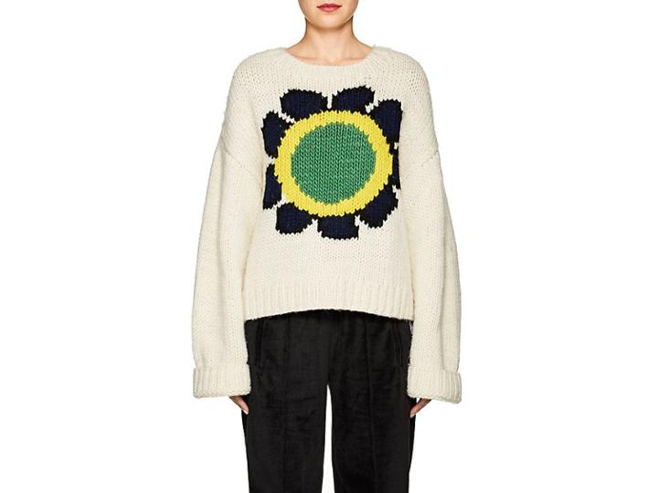 Opening Ceremony Women's Floral Intarsia-knit Sweater