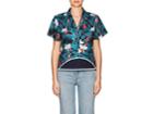 Harvey Faircloth Women's Mixed-print Cotton Shirt