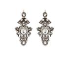 Stephanie Windsor Antiques Women's Crystal-embellished Chandelier Earrings-silver