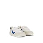Veja Kids' V-12 Mesh & Suede Sneakers - White