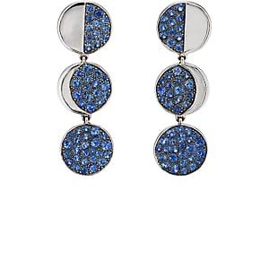 Pamela Love Fine Jewelry Women's Moon Phase Drop Earrings - Blue