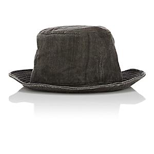 Ca4la Men's Linen Bucket Hat-charcoal