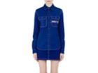 Givenchy Women's Logo-embroidered Denim Blouse