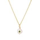 Anni Lu Women's Baroque Pearl & Agate Necklace - Gold