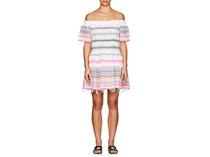 Lemlem Women's Kal Striped Cotton-blend Off-the-shoulder Dress