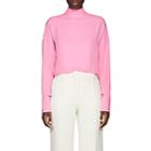 Valentino Women's High-neck Silk Blouse-pink