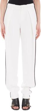 Chlo Crepe Sable Tuxedo Pants-white