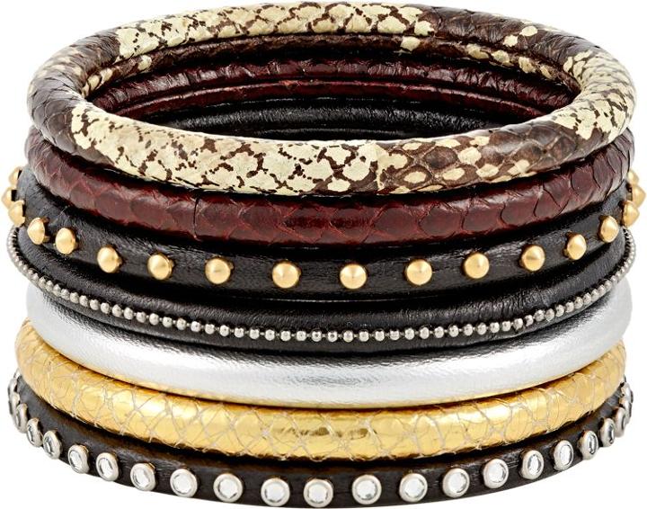 Saint Laurent 70s Bangles Set-colorless