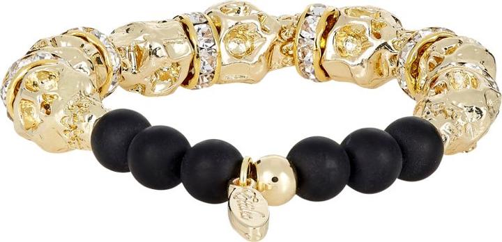 Ettika Skull Bead Bracelet-black