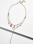 BaubleBar Topaz Layered Y-Chain Necklace