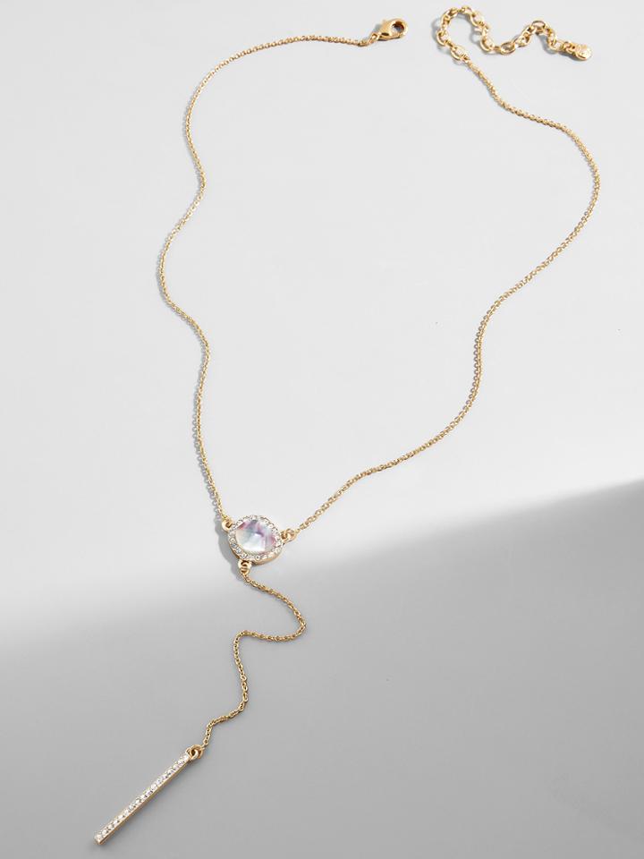 BaubleBar Elsha Resin Y-Chain Necklace