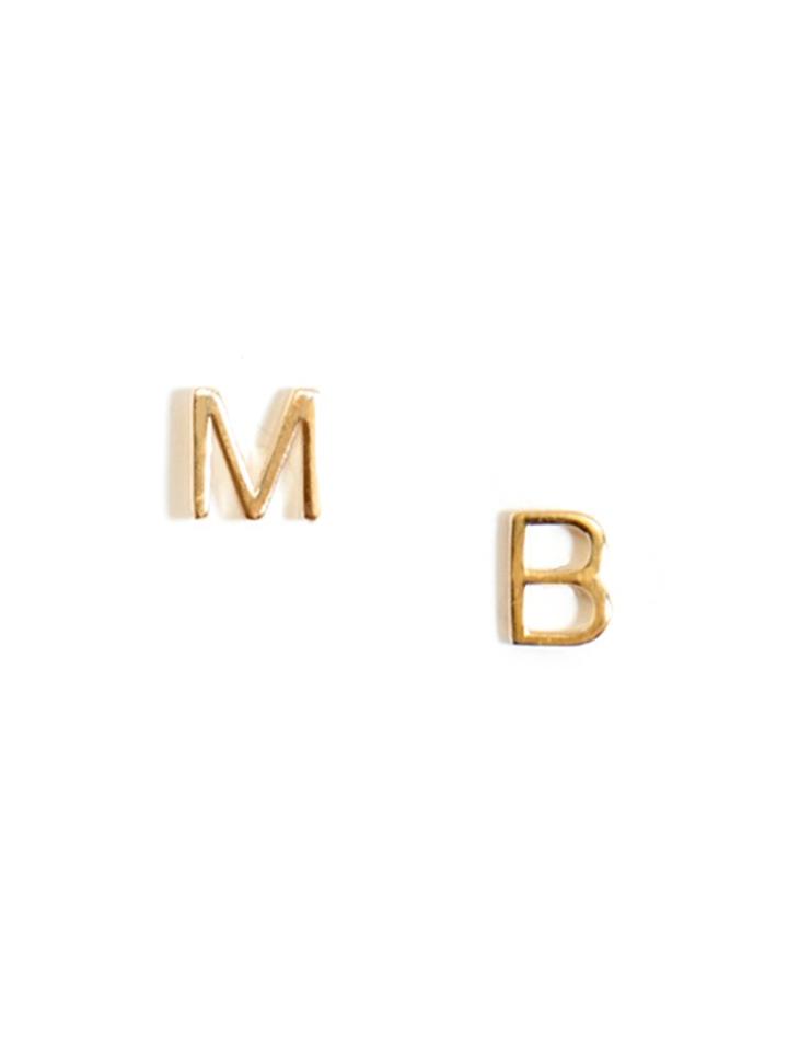 BaubleBar Alphabet Studs