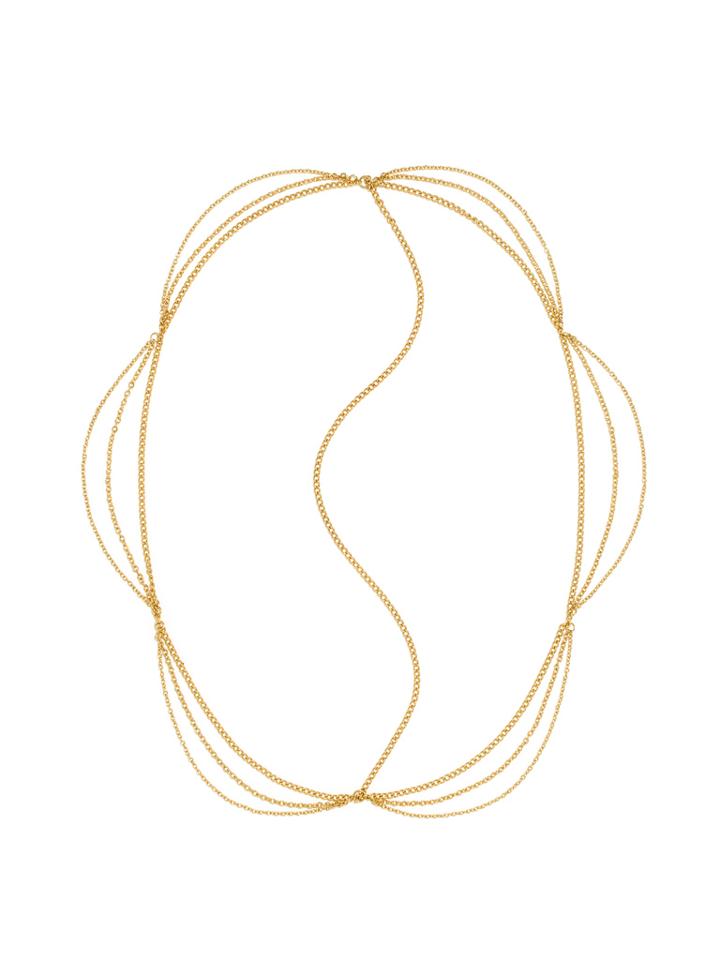 BaubleBar Gold Web Headpiece