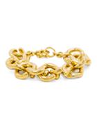BaubleBar Gold Mary Links Bracelet