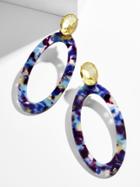 BaubleBar Taliana Resin Hoop Earrings