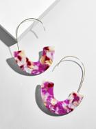 BaubleBar Faidra Resin Drop Earrings-Lilac