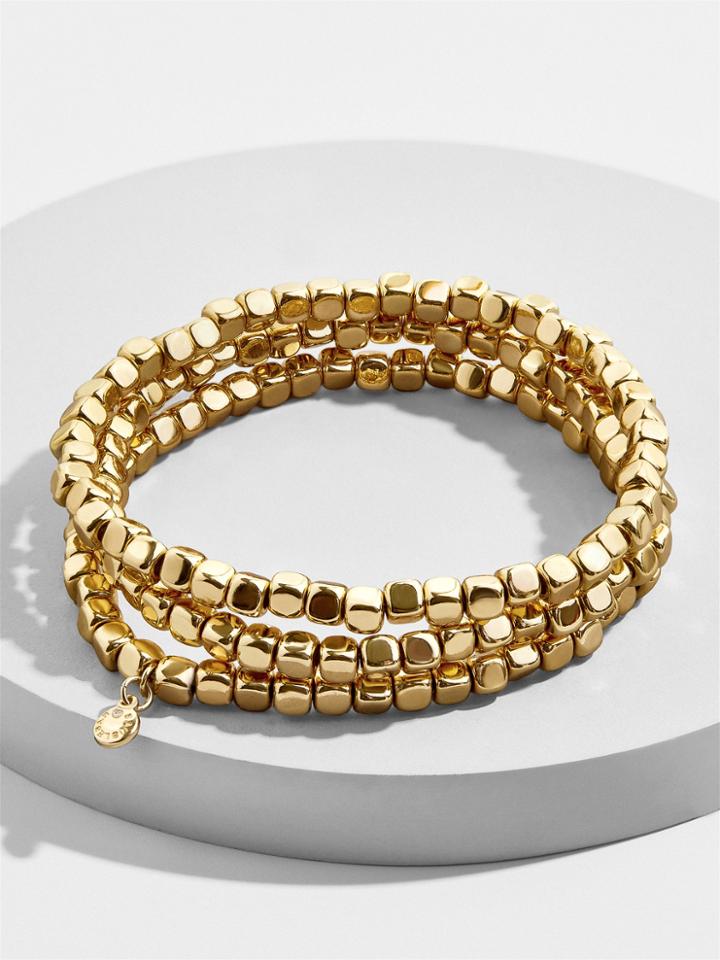 BaubleBar Raine Bracelet Set-Gold