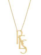 BaubleBar Say It Initial Pendant Necklace