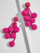 BaubleBar Coretta Ball Drop Earrings-Hot Pink
