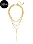 BaubleBar Aimee Layered Y-Chain Necklace