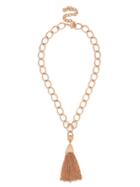 BaubleBar Chain-Link Tassel Pendant Necklace