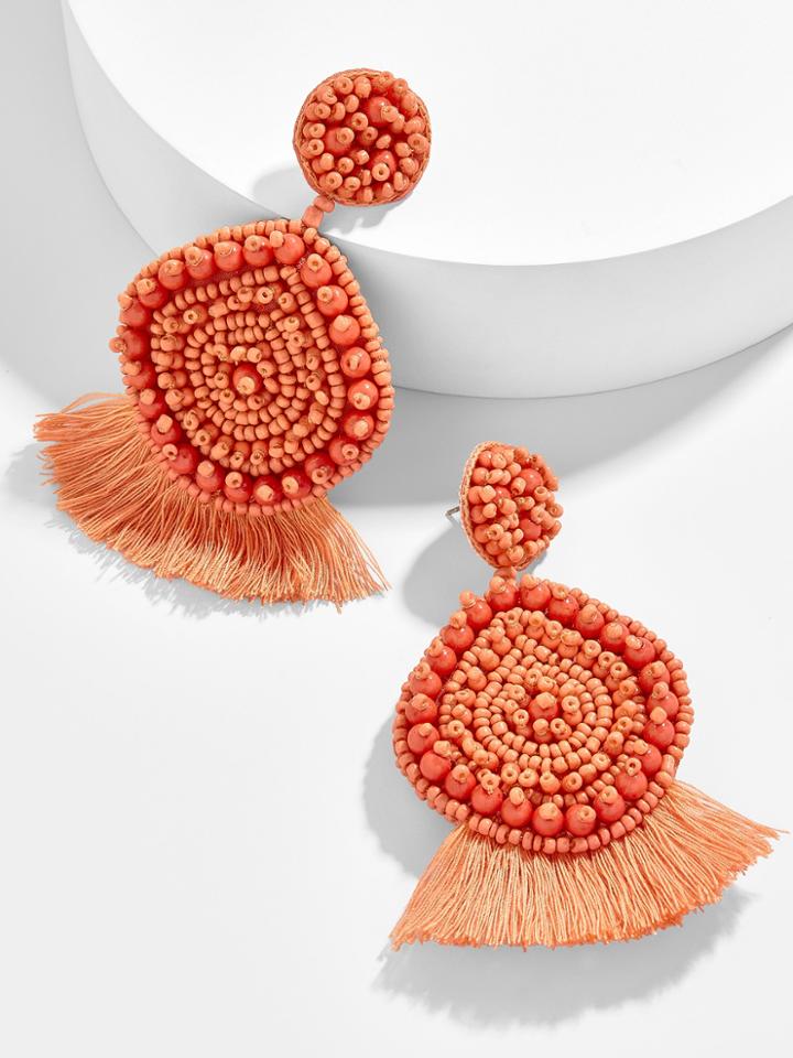BaubleBar Mietta Drop Earrings-Orange