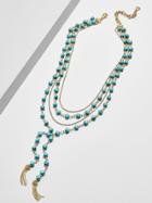 BaubleBar Oralia Layered Y-Chain Necklace