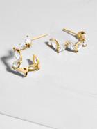 BaubleBar Flori 18K Gold Plated Huggie Hoop Earrings