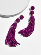 BaubleBar Granita Tassel Earrings-Purple