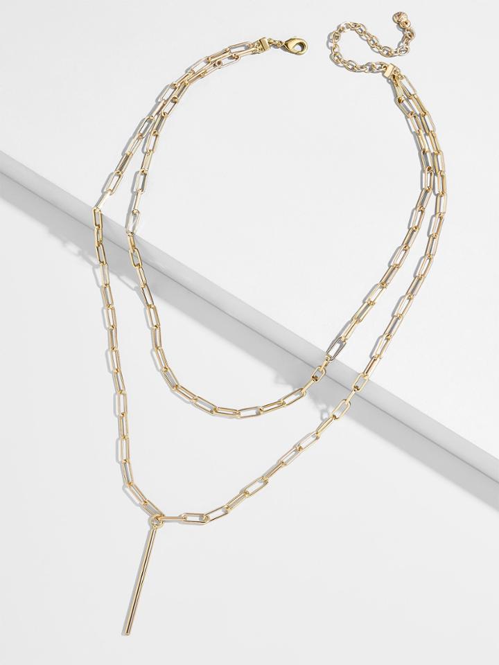 BaubleBar Danyal Layered Y-Chain Necklace