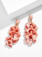 BaubleBar Contessa Tassel Earrings-Rose Peach