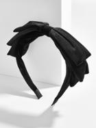 BaubleBar Maryse Bow Headband-Black