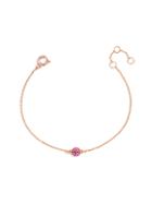 BaubleBar Pave Disc Bracelet-Pink/Rose Gold