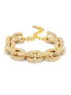 BaubleBar Pave Links-Gold Small