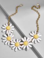 BaubleBar Daisy Flower Statement Necklace