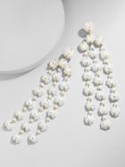 BaubleBar Shiori Flower Drop Earrings-White