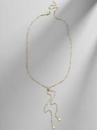 BaubleBar Palla 18K Gold Plated Lariat Necklace