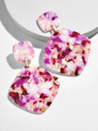 BaubleBar Avida Resin Drop Earrings-Pink