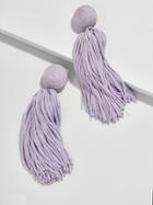 BaubleBar Sonatina Tassel Earrings-Lavender